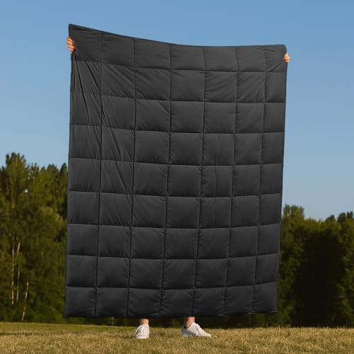 Deodar Down Fiber Throw Blanket Lightweight Packable Throw Indoor & Outdoor - Image 7