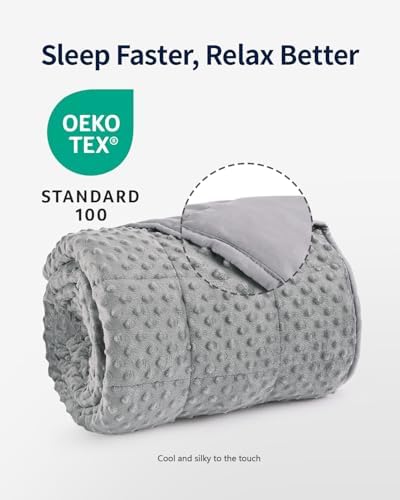 Mr. Sandman Cooling Weighted Blanket for Adults, Queen Size 15 lbs, 60″x80″ - Image 5