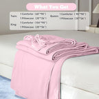 DOWNCOOL Cooling Comforter King Size, Blanket with Cooling Pillowcases - Image 6