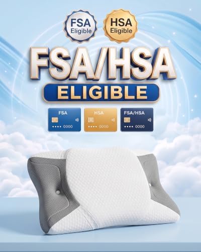 Elviros HSA/FSA CPAP Pillow for Side Sleeper Adjustable Sleep Apnea Pillow - Image 2