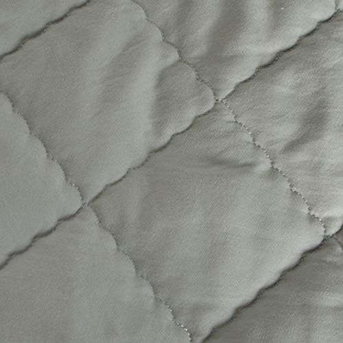 FLXXIE 43x60 Inch Down Alternative Toddler Comforter, Somke Grey - Image 5