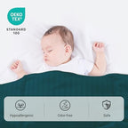 ZPECC Toddler Down Alternative Comforter, 39" x 47", Teal - Image 4