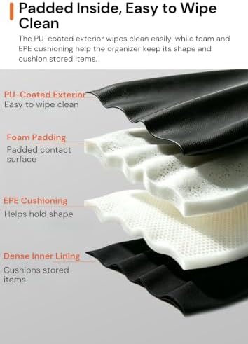 camping moon Car Headrest Pillow with Storage Car Seat Headrest Organizer - Image 4