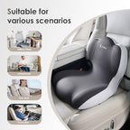FLORICH Memory Foam Truck Seat Cushion,Car Seat Cushion and Lumbar Support Pillow for Office Chair, Ergonomic Back Support & Sciatica Relief for Long Drives(Slight Grey) - Image 5