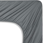 Mocassi Cali King Sheet Set - Luxury Hotel 1800 Premier Bedding Sheets & Pillowcases - Ultra Soft Breathable & Cooling Bed Sheets - Deep Pocket - Wrinkle Resistant - 4 Piece - Cali King, Gray - Image 5