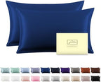 Suatien Mulberry Silk Pillow Cases 2 Pack Queen Size, Royal by Suatien