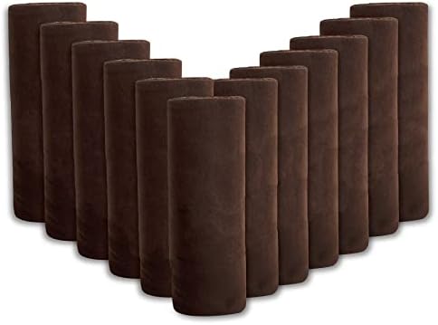 (24 Pack) Bulk Fleece 50x60 Throw Blankets for Wedding Favors, Homeless Women, Men, Homes, Bed, Sofa, Couch, Office, Pet Blankets, Travel | Soft Warm Lightweight Throw Blankets in Bulk (Brown) - Image 4