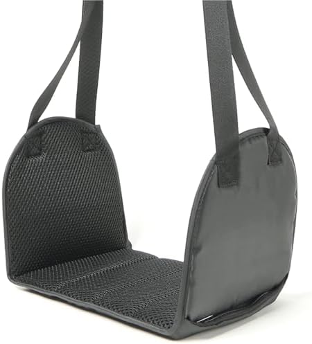 Foot Hammock for Plane Travel 2Pcs Airplane Foot Hammock Airline Rest with Removable Pad Adjustable Strap Menory Foam for Travel(Black mesh) by Unknown