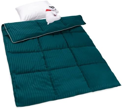ZPECC Toddler Down Alternative Comforter, 39" x 47", Teal by ZPECC-ABrandThatHasBeenFocusedOnBeddingFor20Years