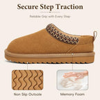 Kids Genuine Suede Slippers Fuzzy House Shoes Indoor Outdoor - Image 6