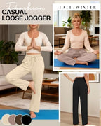 4 Pack Women Lounge Comfy Pants Lightweight Sweatpant - Image 3