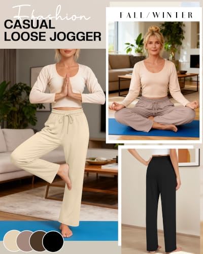 4 Pack Women Lounge Comfy Pants Lightweight Sweatpant - Image 3