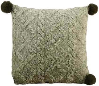 Thickened Taffel Plush Pillow Quilt 2-in-1, Multifunctional Autumn Winter Quilt, Dual Purpose Cushion, Foldable Travel Blanket(Color1,Large) by Unknown