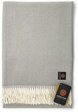Alpaca Home | Dynasty Throw Blanket | 100% Pure Baby Alpaca Wool • Hypoallergenic, Soft & Cozy • Ethically Sourced | Softer & Warmer Than Wool (Reading R.R.) - Image 4