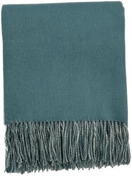 Alashan Cashmere Blend Double Faced Throw-Super Soft and Luxe Fabric- Perfect for Cozy Nights! 95% Merino Wool/5% Cashmere, 50" x 70", Great Gift Item. (Lakeshore & Quartz) - Image 2