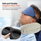 Sleep Mask (Pink) + Eye Mask Sleeping (Blue) for Women Men Side Sleeper, Light Blocking 3D Contoured Cup Sleeping Mask, Soft Breathable Sleep Eye Mask with Adjustable Elastic Strap - Image 4