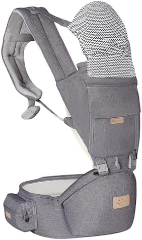 FRUITEAM Safety-Certified Baby Carrier with Hip Seat Newborn to Toddler by FRUITEAM