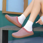 UBFEN Womens 100% Genuine Suede Mules Arch Support Indoor Outdoor Slippers - Image 2
