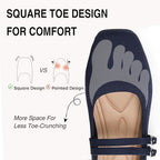 Womens Woven Ballet Flats, Foldable Mary Jane Shoes for Casual Wear - Image 3