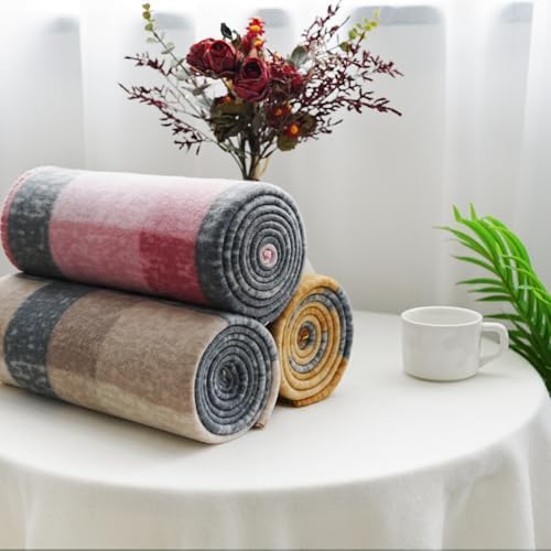ZYFZCYBL Fleece Blanket Bulk Pack of 6 Cozy Fleece Throw Blankets 50x60 Warm Soft Lightweight Breathable Pet-Friendly for Bed Sofa Camping Wedding Gifts (Multiple Plaid - Image 6