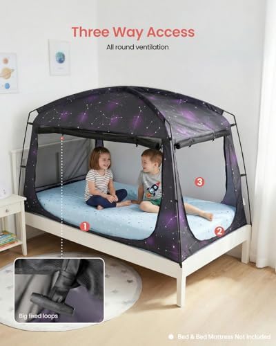 Porayhut Bed Tent for Twin Bed, Mosquito Net Bed Canopy, Portable Mosquito Mesh Tent for Kids & Adults, Breathable Mesh Net for Better Sleep, Indoor & Outdoor Travel Use - Image 6