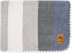 ALPAKITAS Alpaca Wool Blanket – Twin Size, 75 x 38 Inches – Warm & Lightweight – Couch, Bed, or Outdoor Blanket – Gray & Blue by Alpakitas
