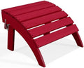 PLUUV Folding Adirondack Ottoman Footrest for Adirondack Chair, Red by PLUUV