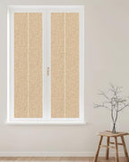 Window Privacy Film Frosted, Khaki Reusable Static Cling Window Tints, Rustic Farmhouse Solid Color Heat Control Windows Films for Offices, Balcony, 29.5 x 118 Inches - Image 2