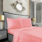 Mocassi Twin XL Sheet Set - Luxury Hotel 1800 Premier Bedding Sheets & Pillowcases - Ultra Soft Breathable & Cooling Bed Sheet Set - Wrinkle Resistant - 4 Piece Set - Twin XL, Dusty Rose - Image 2