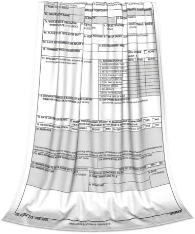 DD Form 214 Throw Blanket Veterans-Blankets for Men Women - Image 2