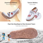 UIN Slipper Woman Travel Art Painted Shoes Wide Toe Casual Home Slip On Mules Malaga - Image 7