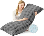 YZ HOME Faux Fur Fluffy Body Pillow for Adults, Soft Support by YZHOME