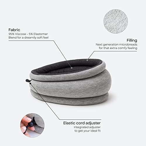Ostrichpillow Light Commuting, Travel Pillow & Power Nap Pillow - Premium Comfort & Lightweight, Adjustable to Your Head, Small & Versatile - Image 2