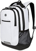SWISSGEAR Cecil 18-Inch Laptop Backpack Fits 16-Inch Laptop, Travel Daypack with Organizer Pockets, Water Bottle Holders & Padded Straps – White by SwissGear