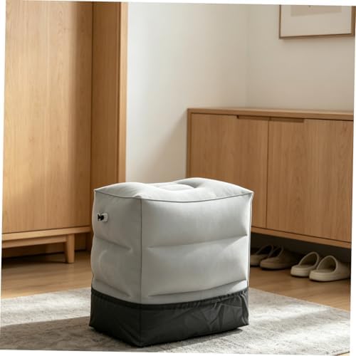 COHEALI 2 Sets Inflatable Foot Rest Pillow for Airplane Travel with Ergonomic Design and Laminated Flocking Material, Rapid Inflation and Deflation, Foldable and Ultraportable Foot Stool - Image 5