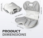 Foldable Ergonomic Lumbar Support Seat for Office Chairs - Image 5