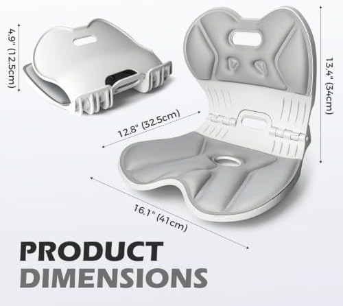 Foldable Ergonomic Lumbar Support Seat for Office Chairs - Image 5