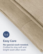 Standard Pillow Cases - 10 Pack Pillowcases, 20" x 26" - Heathered Beige - Image 6