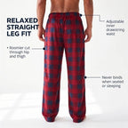 DOCKERS Fleece Pajama Pants for Men, 2 Pack Lounge Sleepwear with Pockets - Image 4