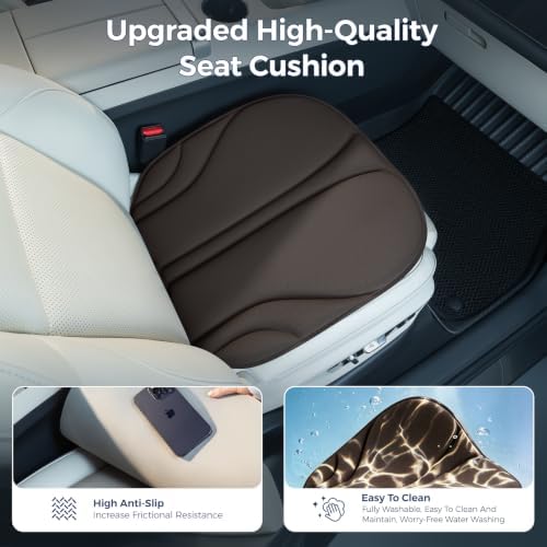 BABUR Thin Memory Foam Seat Cushion - Non-Slip Car Seat Pad for Driving - Image 4
