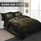 Pamnest Twin Comforter Set with Sheets, 5 Pieces Tree Forest Bedding - Image 2