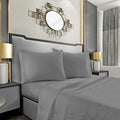 Mocassi Queen Sheet Set - Luxury Hotel 1800 Premier Bedding Sheets & Pillowcases - Ultra Soft Breathable & Cooling Bed Sheets - Deep Pocket - Wrinkle Resistant - 4 Piece Set - Queen, Gray by MocassiLuxuryBedding