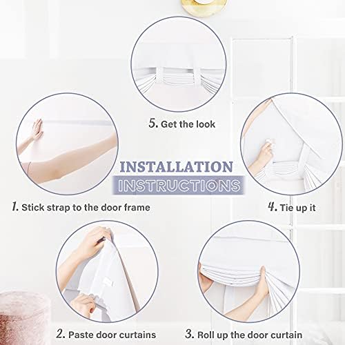 RYB HOME 2 Panels French Door Window Curtains for Front Glass Door - Image 2