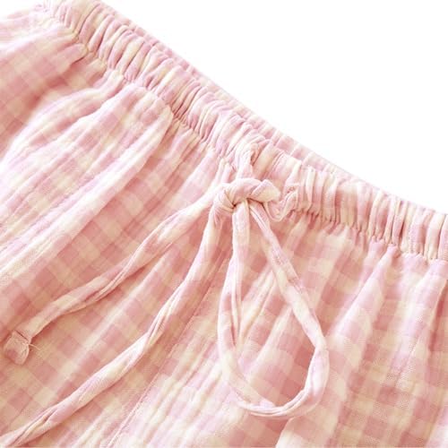 STMAHER 2 Pack Women's Cotton Pajama Bottoms Lightweight Sleep & Lounge Pants Plaid Sleepwear Long Pj Pants - Image 2