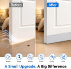 1-3/4'' x 36'' Aluminum Under Door Seal, Door Draft Stopper with Neoprene Rubber Insert, U-Shape Door Sweep to Block Cold Air, Dust, Pests, Rodent Proof for Interior/Exterior Doors (Silver - Image 4