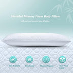 Rainmr Extra Thick Body Pillow Memory Foam – Long Pillow for Adults – Thicker Inner Case – Soft & Cooling Double Pillowcases, 20 x 54 inchesThicker Inner Body Pillow - Image 4