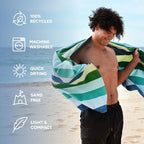 Dock & Bay Kid's Towel - for Beach Use - Quick Dry, Sand Free - Compact, Lightweight - 100% Recycled - Includes Bag - Summer - Cool Lagoon, Large (160x90cm, 63x35) - Image 2