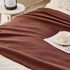 Fleece Throw Blankets Bulk Fleece Blankets Solid Wholesale Lightweight Warm Soft for Pet Bed Sofa Couch Office Wedding Gifts Travel Seasons 50x60 Inches Pack of 6 Chocolate Brown - Image 3