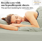 Queen Envelope Pillowcase Set | 100% Viscose | Organically Grown | Ultra Soft | Cooling | 2pcs [Willow] - Image 4