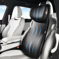 Coverado Car Seat Lumbar Support Pillow and Adjustable Headrest One-Piece Design, Memory Foam Breathable Back Neck Support Cushion, Ergonomic Widened Design for Car Truck Long Driving Back Pain Relief by COVERADOAUTO
